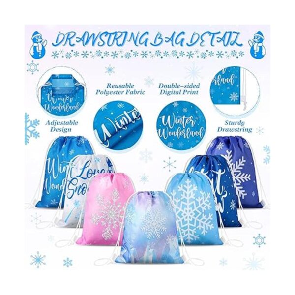 Bolsas de recuerdos de fiesta de Frozen para invierno_4
