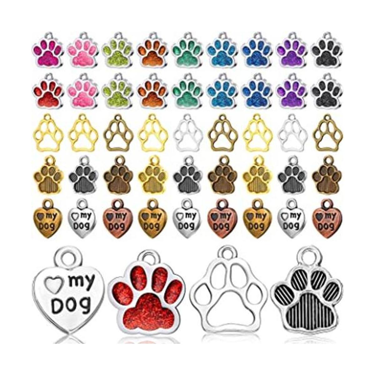 152 piezas de 4 estilos con estampado de pata de perro