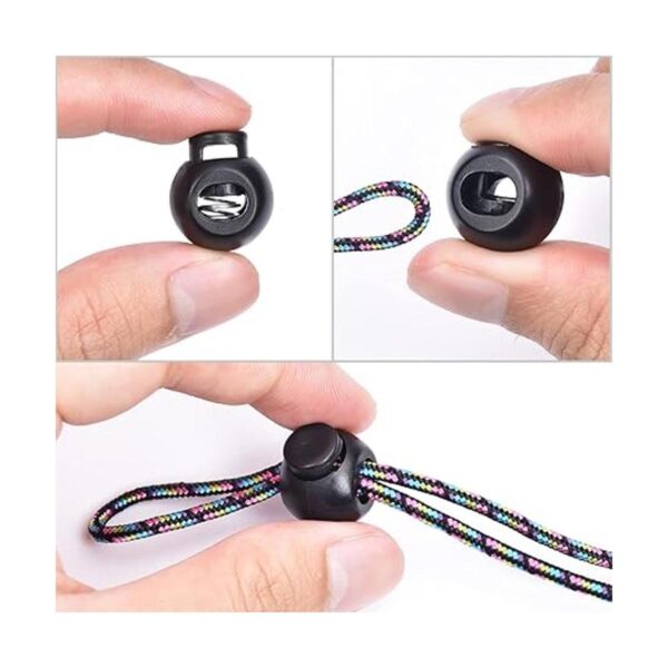 Paquete de 50 cerraduras de cable redondas tapón de_3