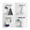 5 ganchos para toallas de baño color negro mate_2