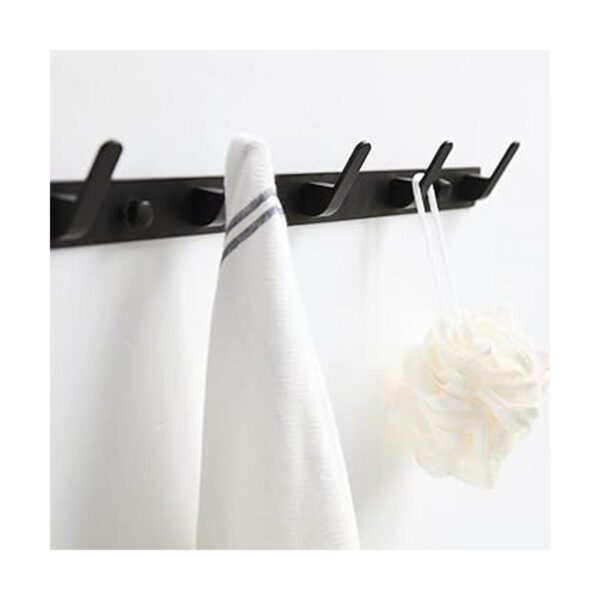 5 ganchos para toallas de baño color negro mate_3