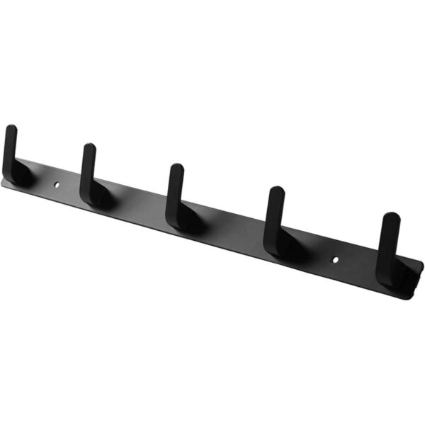 5 ganchos para toallas de baño color negro mate_1