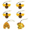 6 piezas de adornos de abejas abejorro abejorro