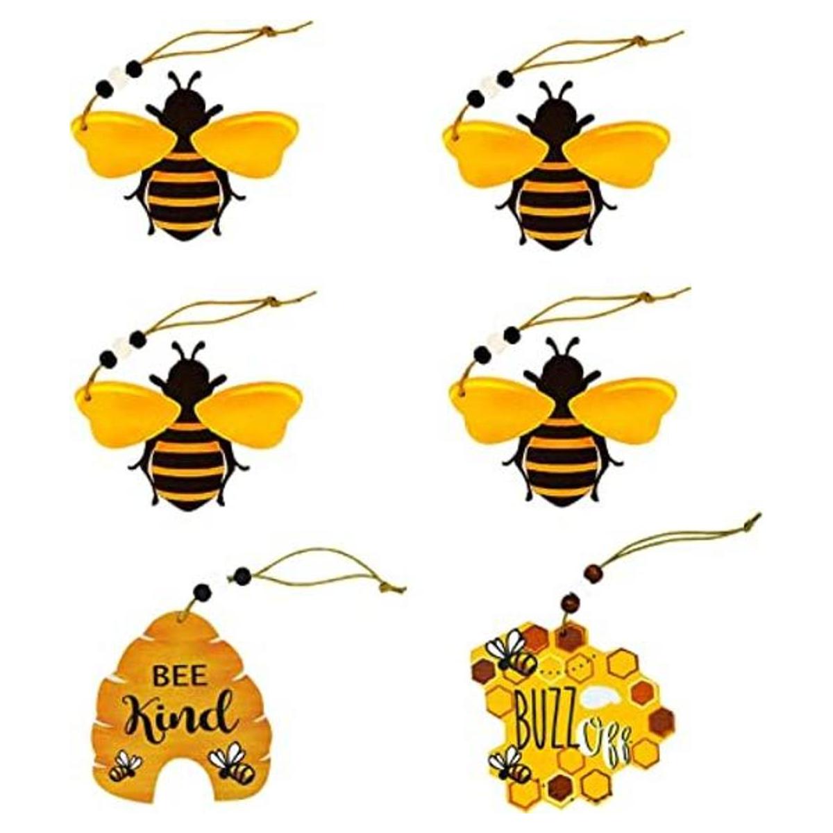 6 piezas de adornos de abejas abejorro abejorro