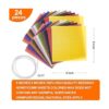 Thleunei Hojas de cera de abeja para hacer velas kit de
