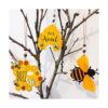 6 piezas de adornos de abejas abejorro abejorro