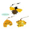 6 piezas de adornos de abejas abejorro abejorro