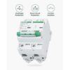 Chtaixi Disyuntor miniatura de 12 V110 V CC protector de_3