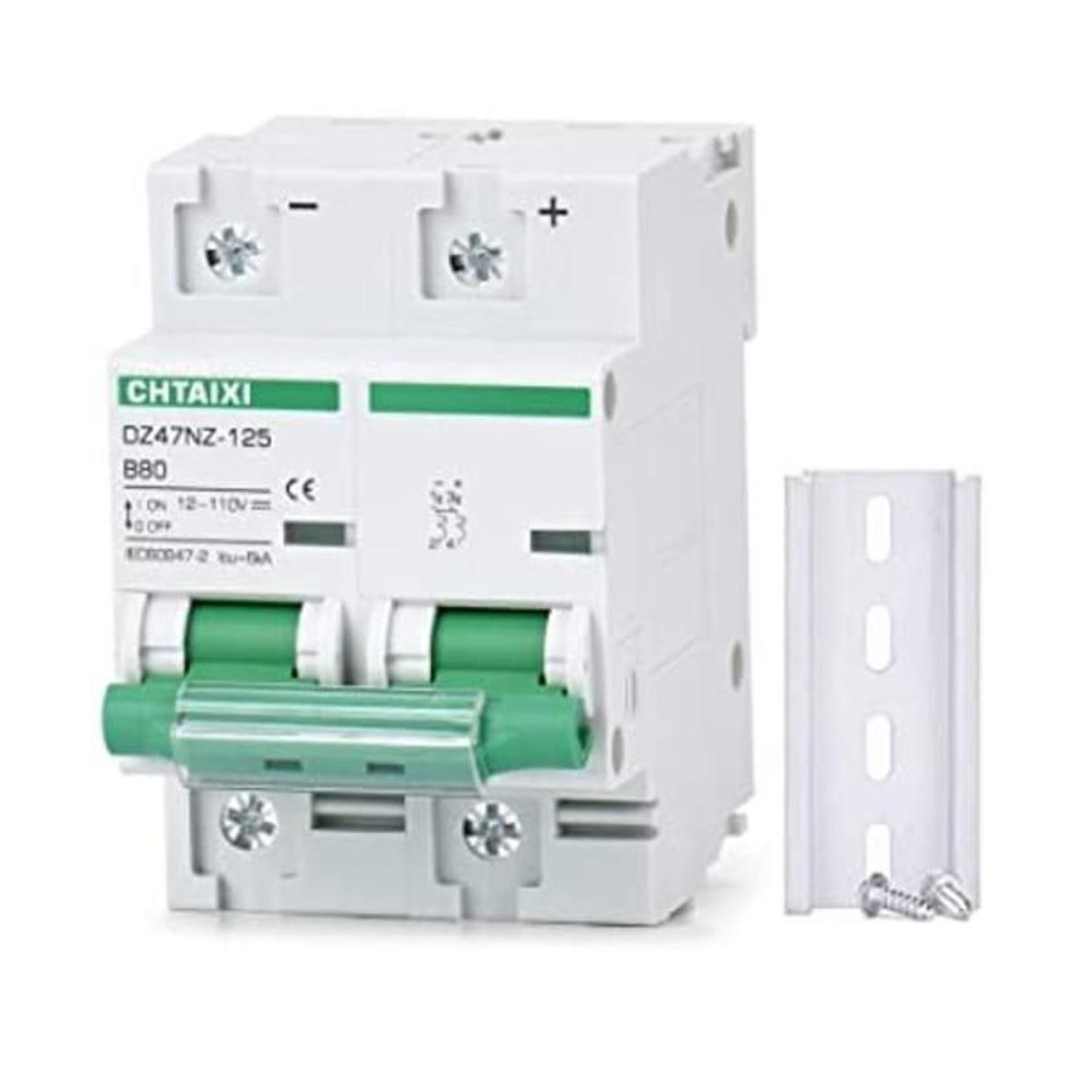 Chtaixi Disyuntor miniatura de 12 V110 V CC protector de