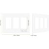 Milfra Placas de pared decorativas sin tornillos_2