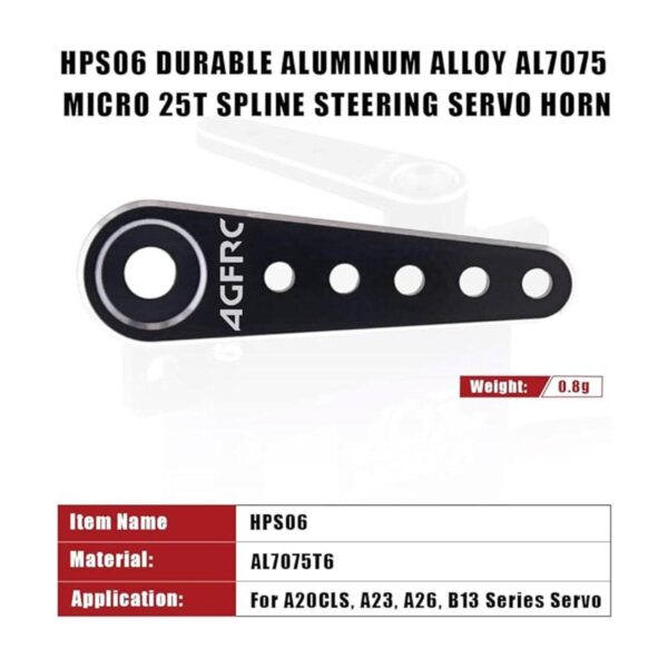AGFRC 25T CNC Micro servo bocina de metal para A20CLS