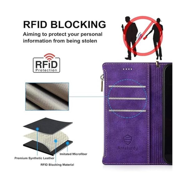 Antsturdy Funda tipo cartera para Samsung Galaxy S22S22_4