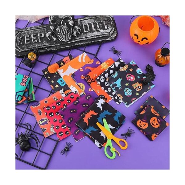 32 piezas de tela de Halloween de 10 x 10 pulgadas tela_4