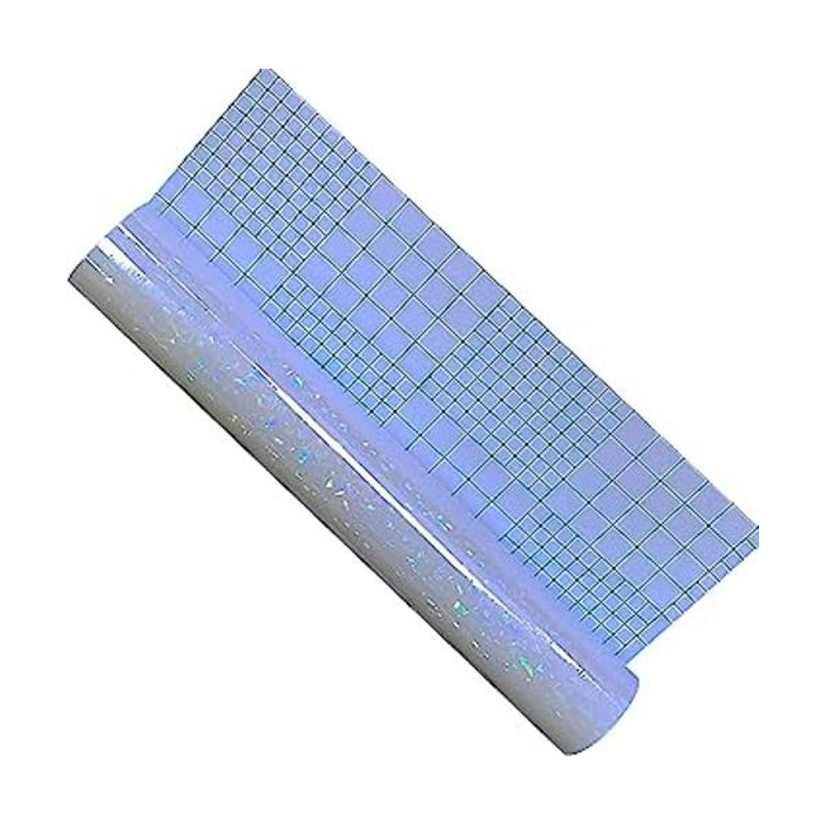Papel adhesivo holográfico transparente de vidrio roto de