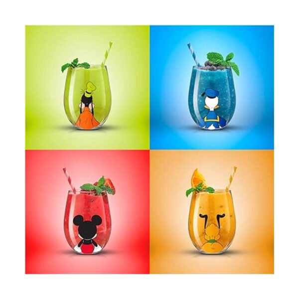 JoyJolt Disney Mickey Mouse Squad Collection Vasos de vino
