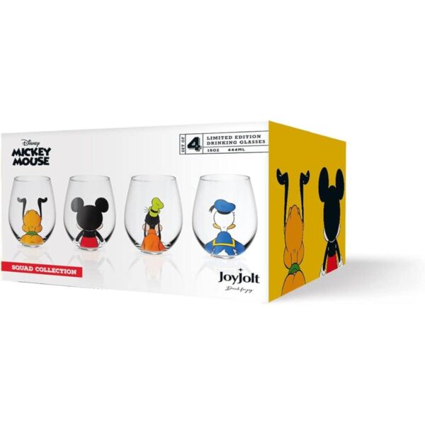 JoyJolt Disney Mickey Mouse Squad Collection Vasos de vino