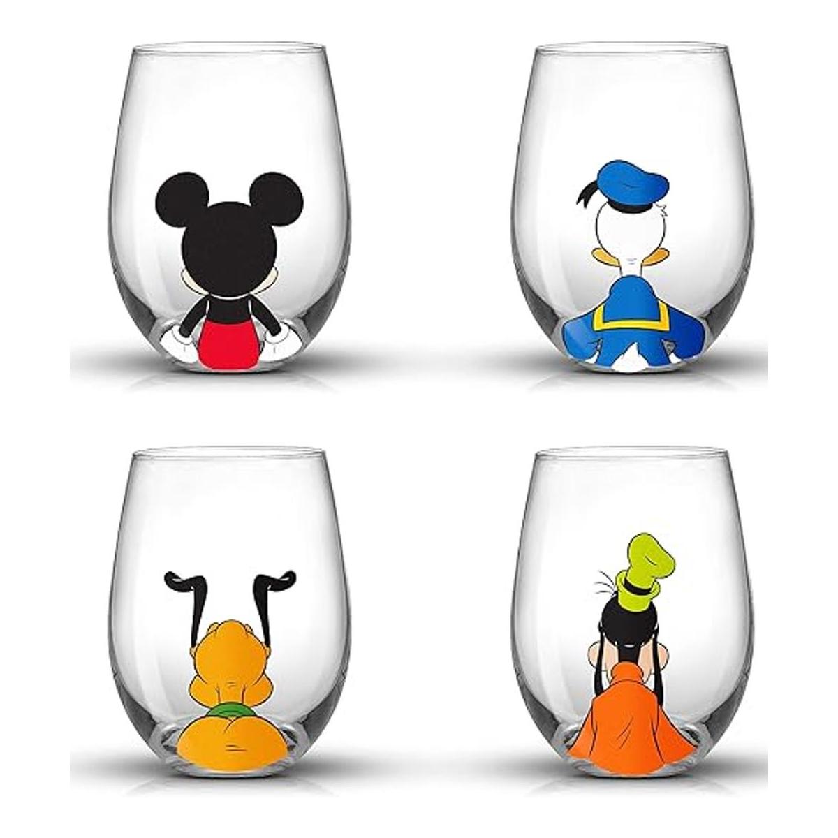 JoyJolt Disney Mickey Mouse Squad Collection Vasos de vino