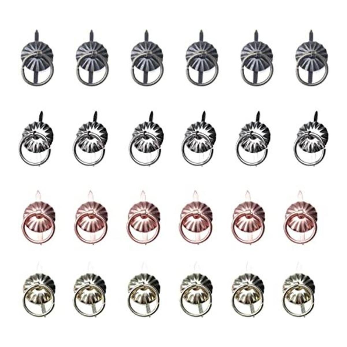 Ruwado 40 sujetadores de metal con anillos de tracción