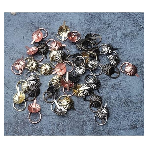 Ruwado 40 sujetadores de metal con anillos de tracción