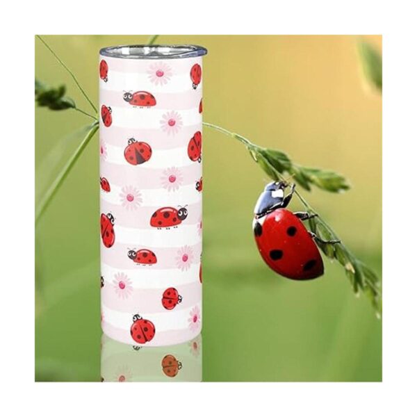 Regalos de mariquita para mujeres y niñas lindo vaso