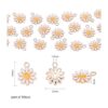 KitBeads 100 dijes de flores blancas con diseño de
