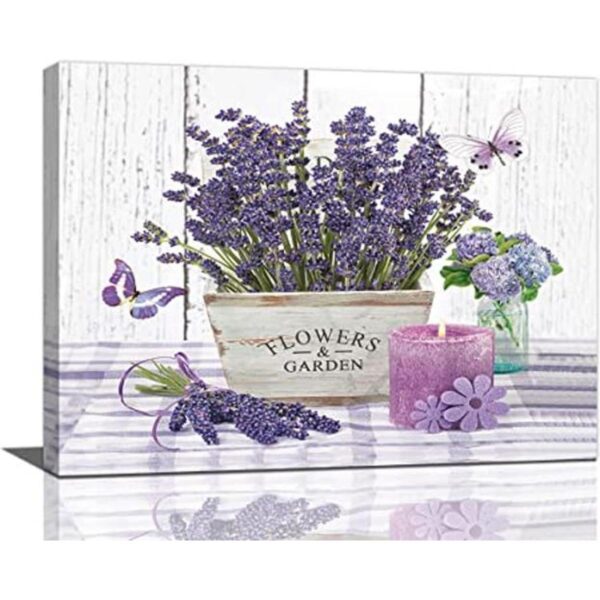 Lienzo de lavanda diseño de flores de lavanda diseño de_1