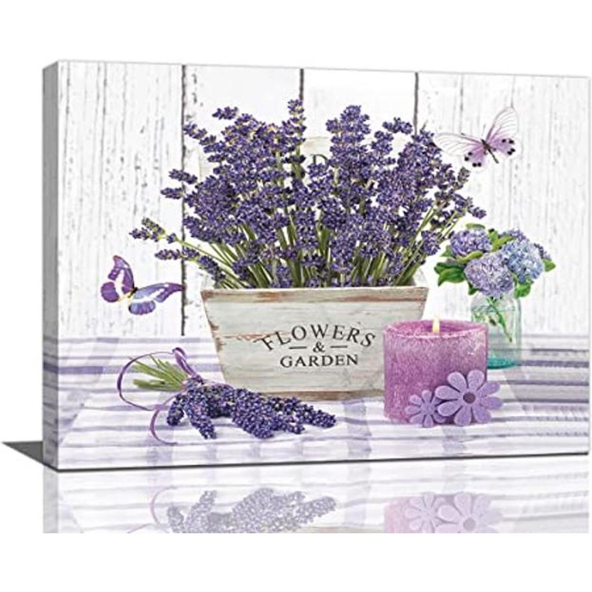 Lienzo de lavanda diseño de flores de lavanda diseño de