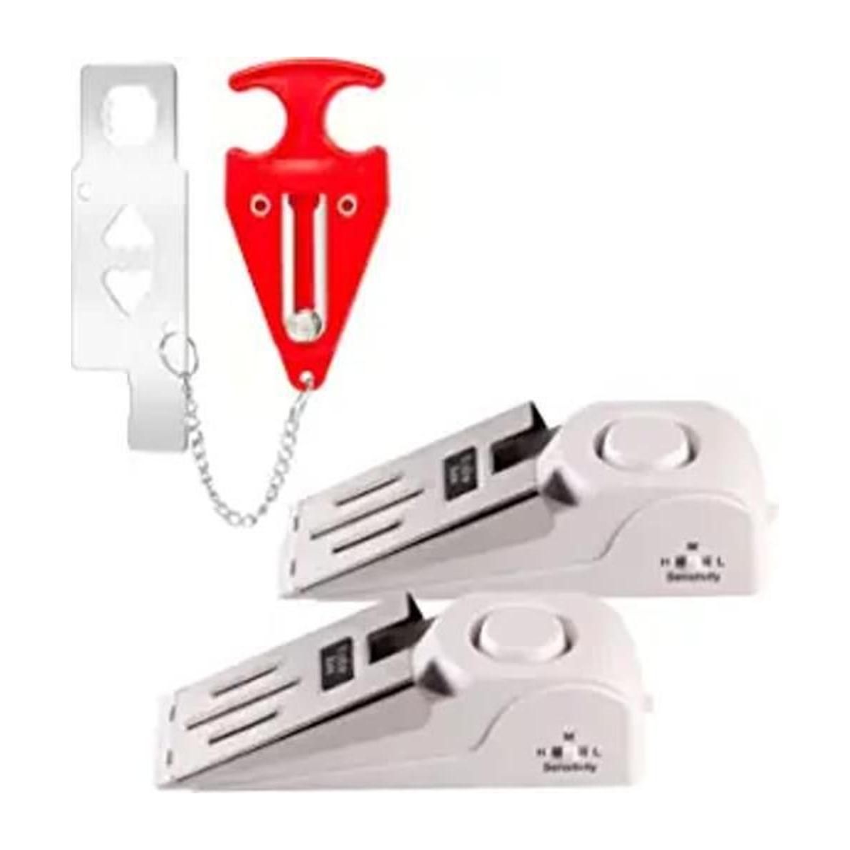 Alarma de tope de puerta mejorada con cerradura de puerta