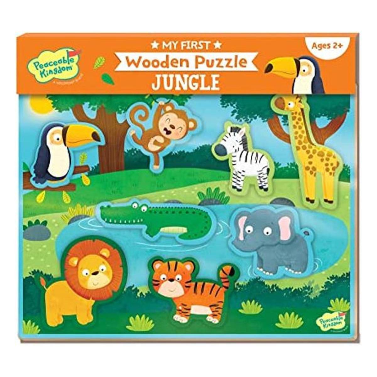 Peaceable Kingdom Mi primer rompecabezas de madera dos