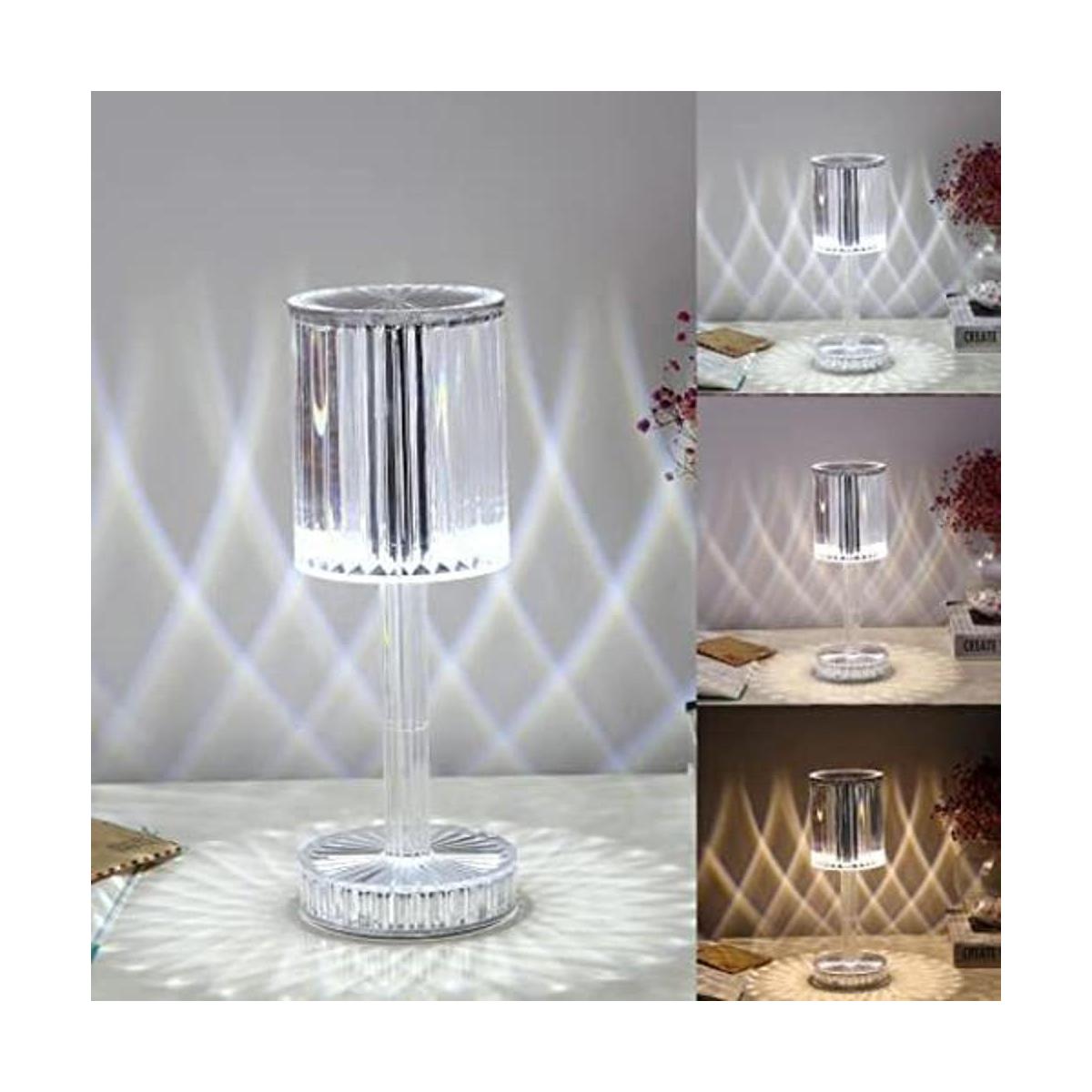 Leroxo Lámpara de mesa de cristal portátil lámpara