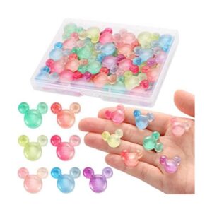 MIKIMIQI 42 piezas de resina para decoración de ratón para