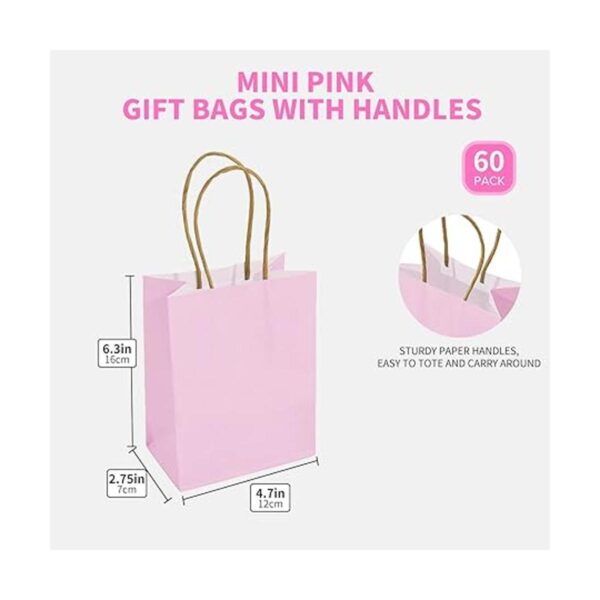 DjinnGlory Paquete de 60 mini bolsas de regalo de papel