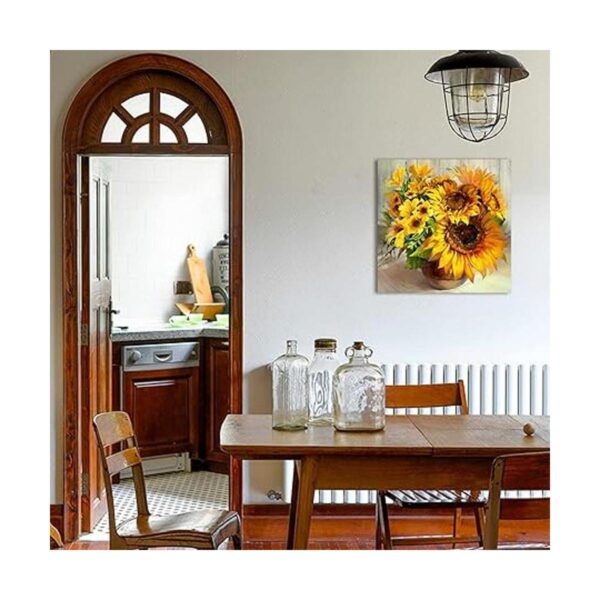 Decoración de baño de girasol de otoño para decoración de_6