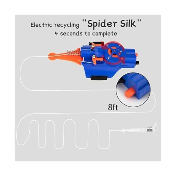 OVERFUN Juguete disparador de telaraña con cuerda de_3