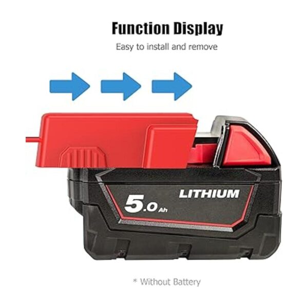 Adaptador de ruedas eléctricas para Milwaukee paquete de_3