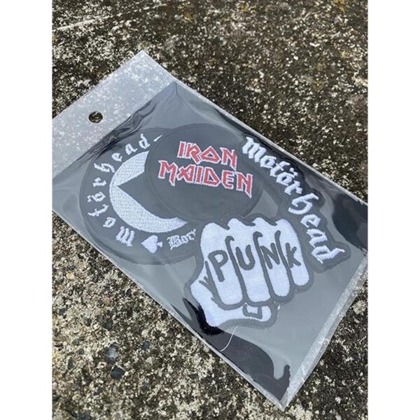 LUXPA Juego de rock 1 bandas de roca punk Punch Parche_3