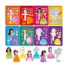 48 pegatinas de princesa de vestir para hacer una cara