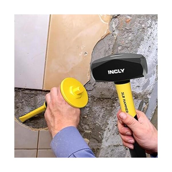 INCLY Juego de 4 piezas de equipo de geología martillo de