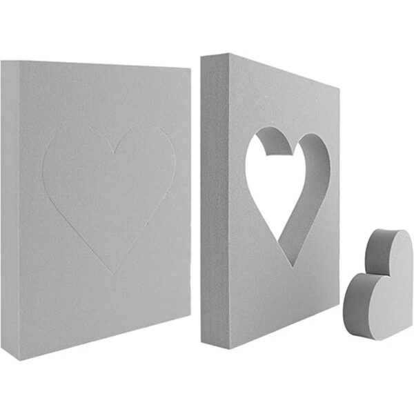 Bloque de espuma reutilizable con estampado de corazones_1
