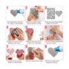 Bloque de espuma reutilizable con estampado de corazones_3