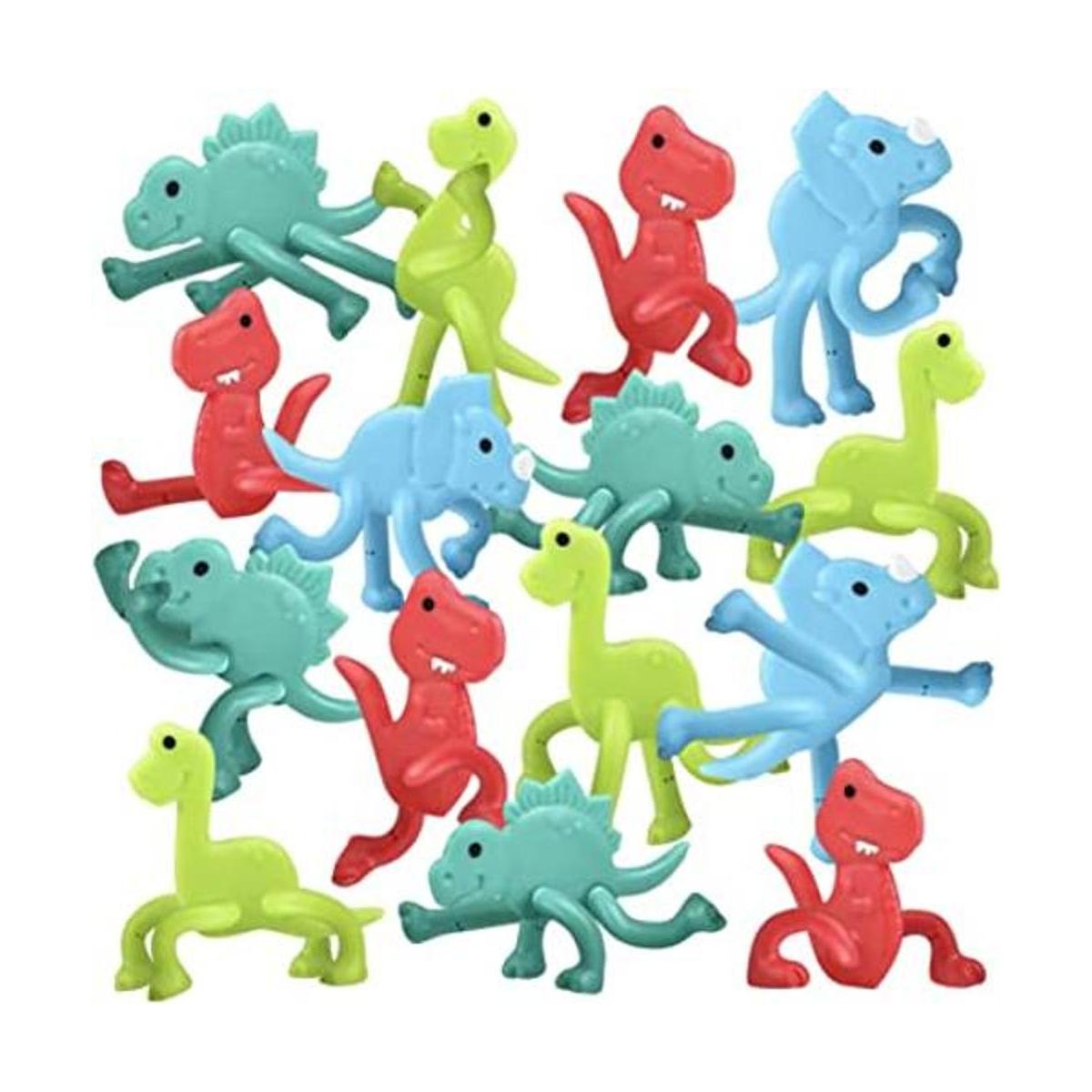 ArtCreativity Mini juguetes de dinosaurio flexibles para