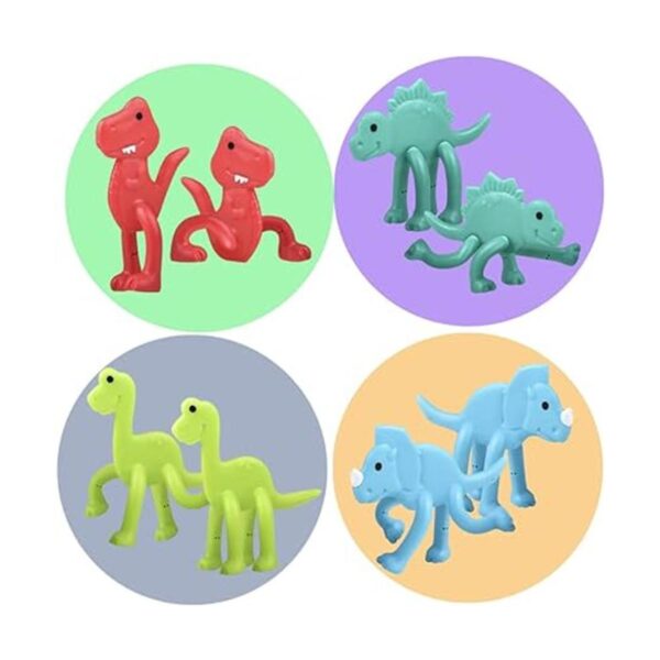 ArtCreativity Mini juguetes de dinosaurio flexibles para_4