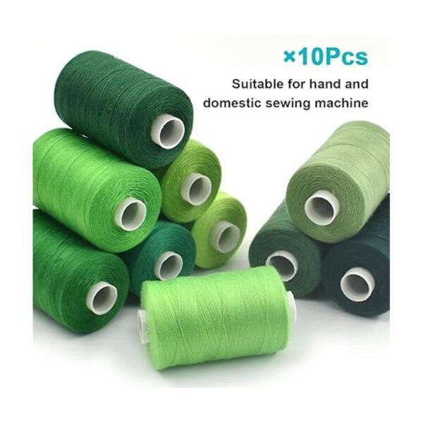 Hilo de coser de 10 colores uso industrial 1000 yardas