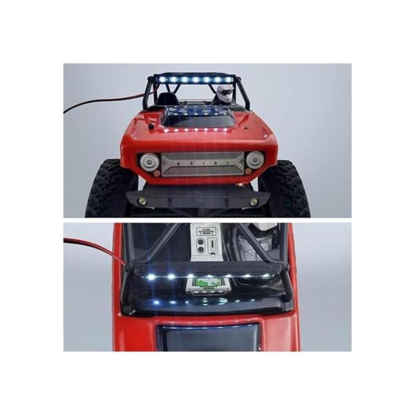RCLIOLN Barra de luz de coche RC a escala 124 7 LED