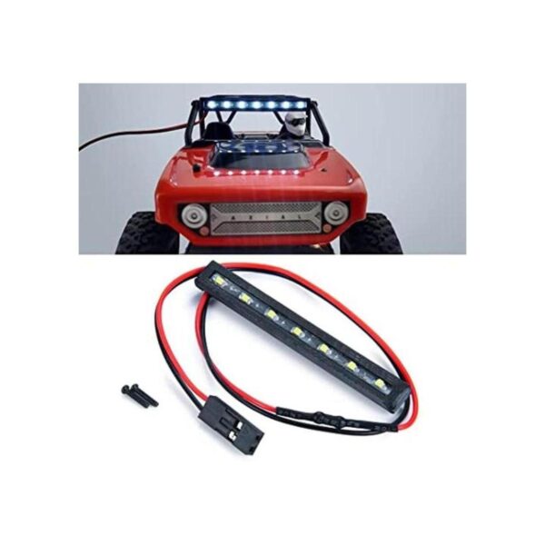 RCLIOLN Barra de luz de coche RC a escala 124 7 LED