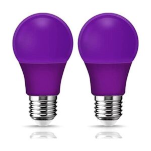 Bombillas LED moradas bombilla LED negra A19 de 9 W_1