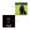 Peluche realista Doberman de 12 pulgadas animal de