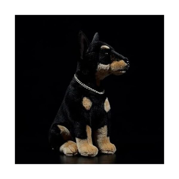 Peluche realista Doberman de 12 pulgadas animal de