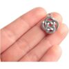 Acxico 50 dijes de nudo celta de plata antigua de peltre