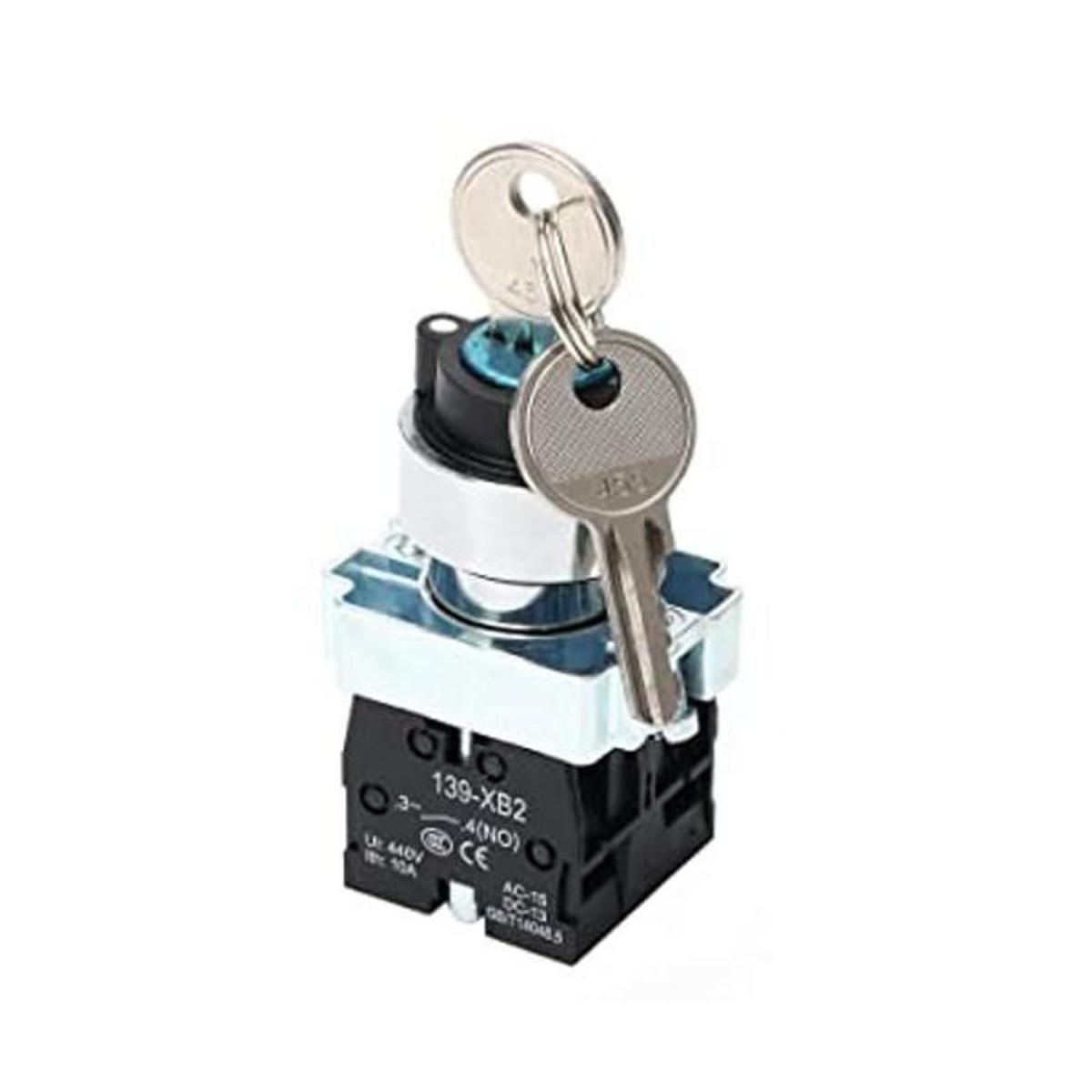 STARELO Interruptor de llave de 0.866 in 3 posiciones